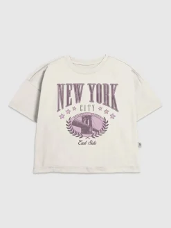 Kids New York College Graphic T-Shirt