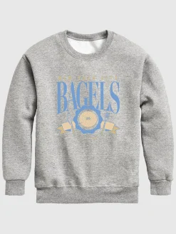 Kids NYC Bagels Crew Fleece Sweatshirt