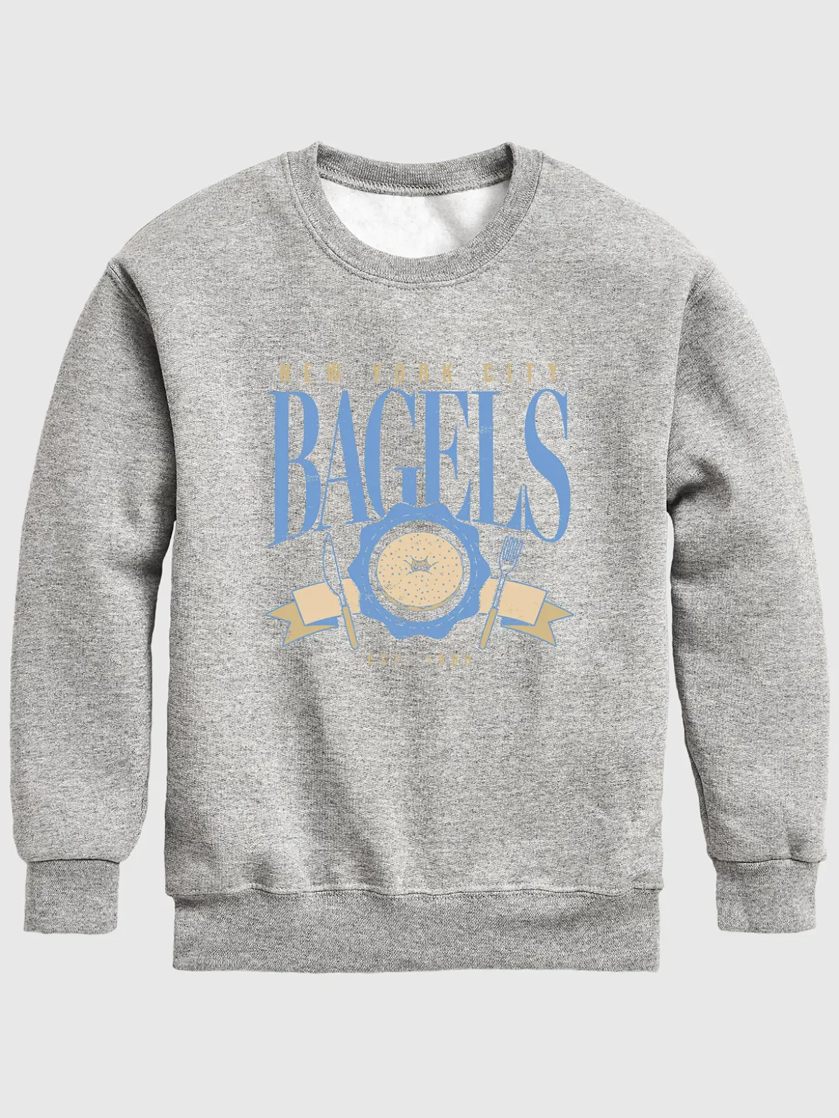 Kids NYC Bagels Crew Fleece Sweatshirt