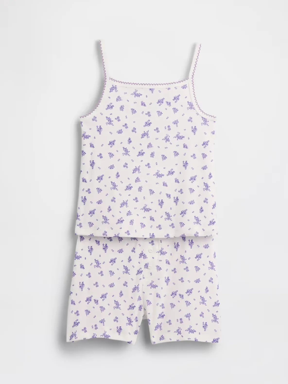 Kids Organic Brushed Cotton PJ Cami Short Set