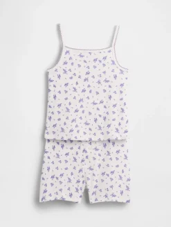 Kids Organic Brushed Cotton PJ Cami Short Set