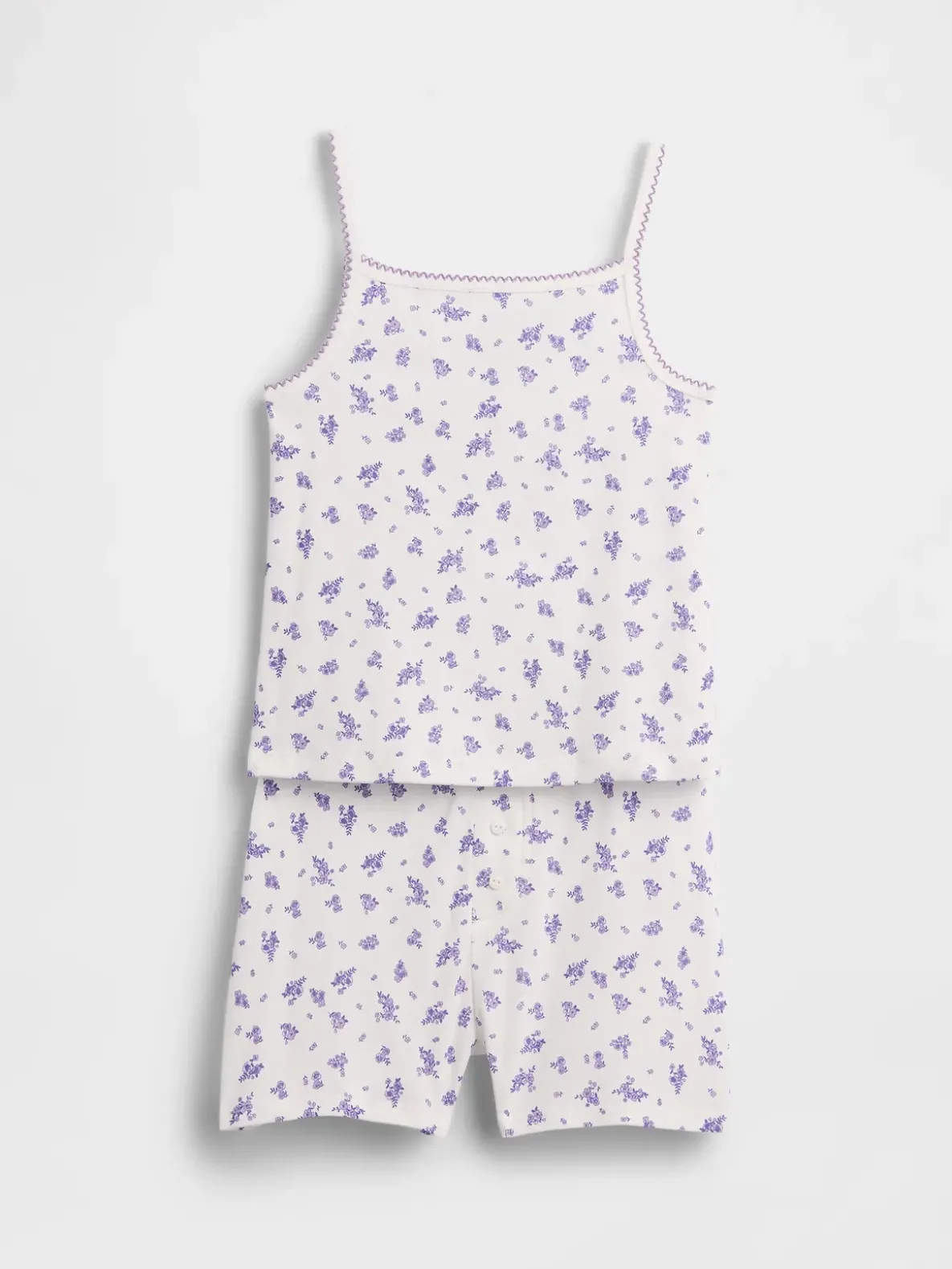 Kids Organic Brushed Cotton PJ Cami Short Set