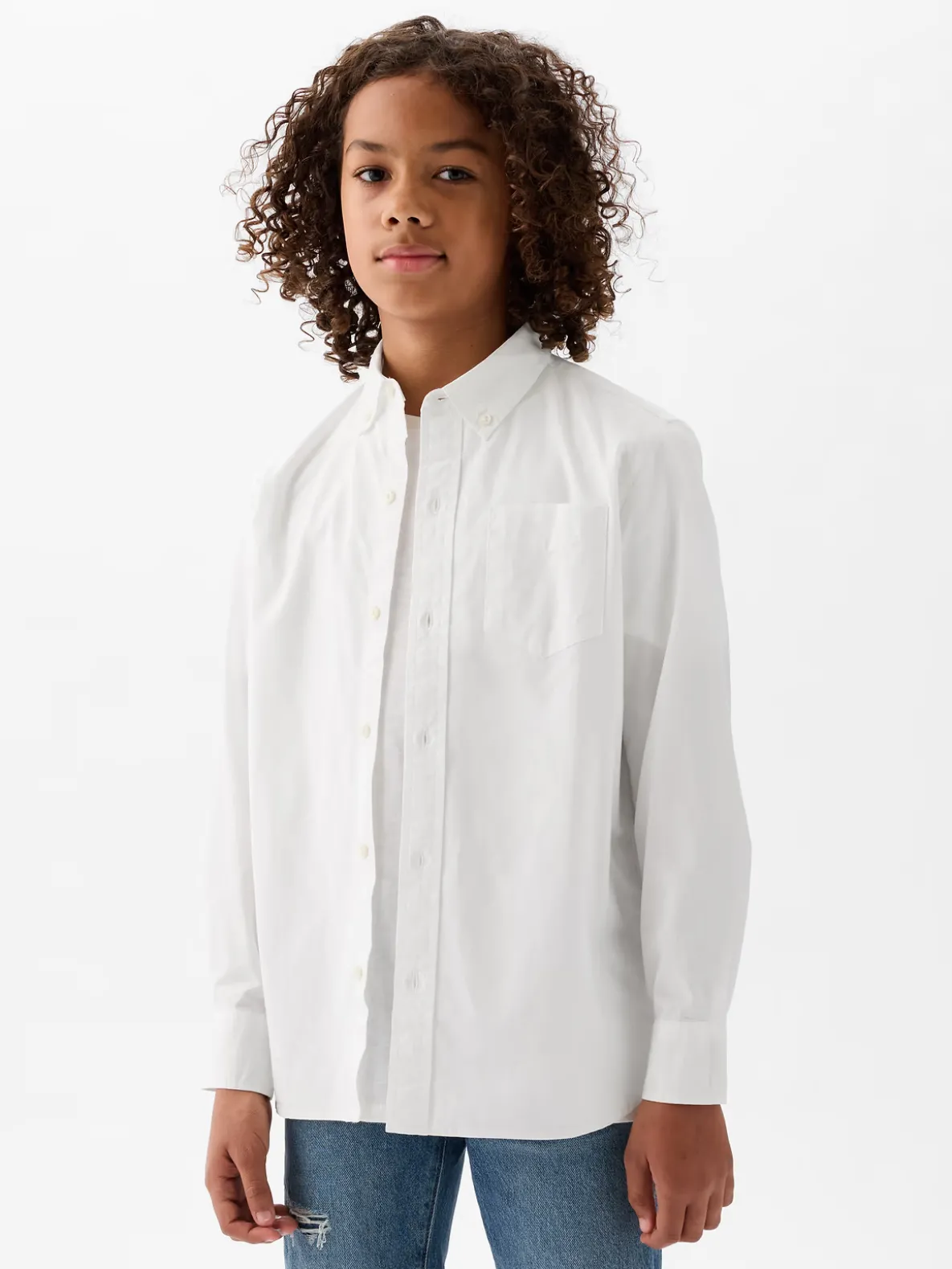 Kids Organic Cotton Poplin Shirt