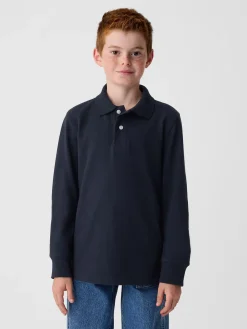 Kids Organic Cotton Uniform Polo Shirt