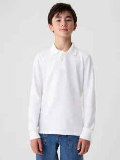Kids Organic Cotton Uniform Polo Shirt