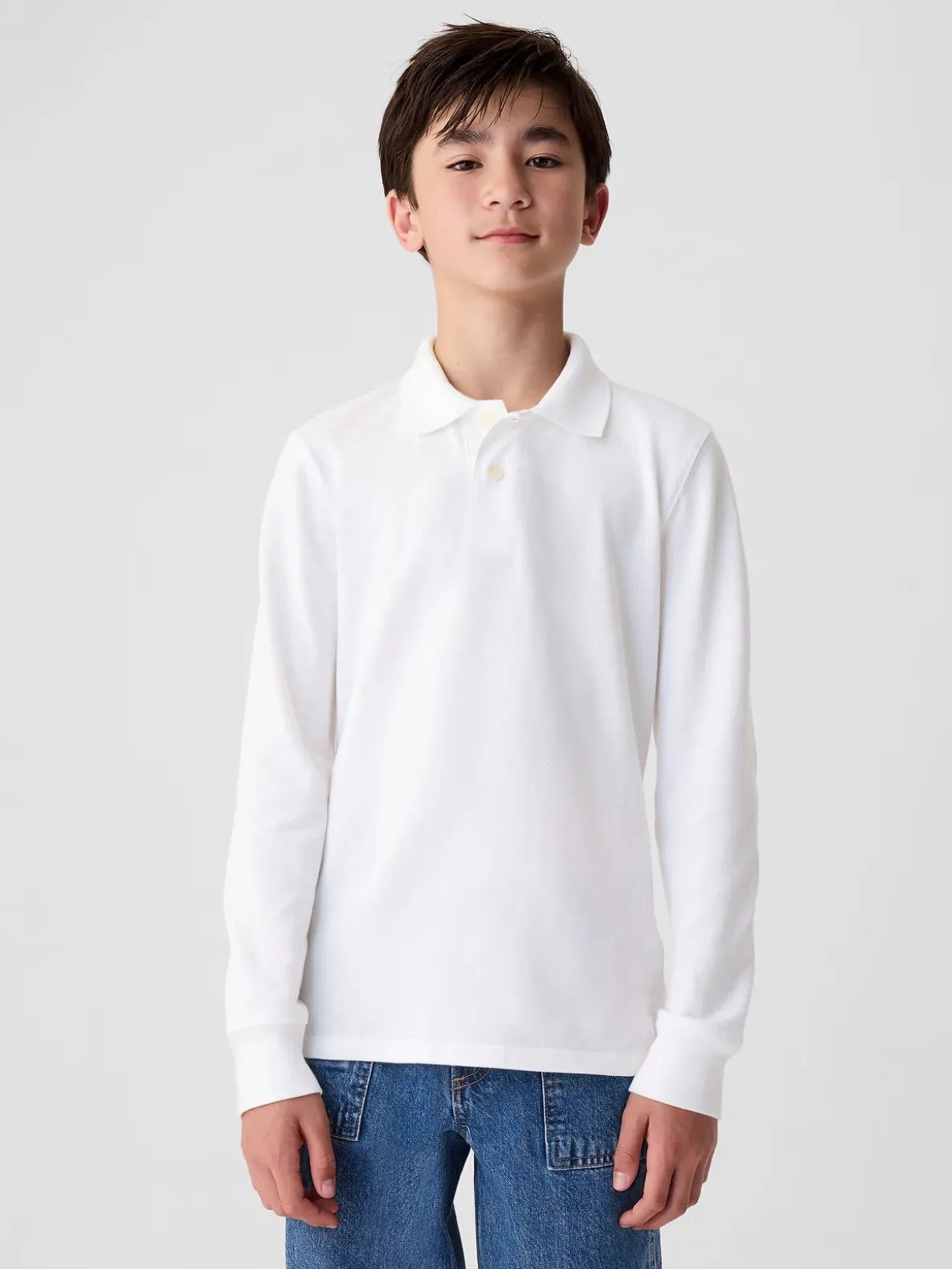 Kids Organic Cotton Uniform Polo Shirt