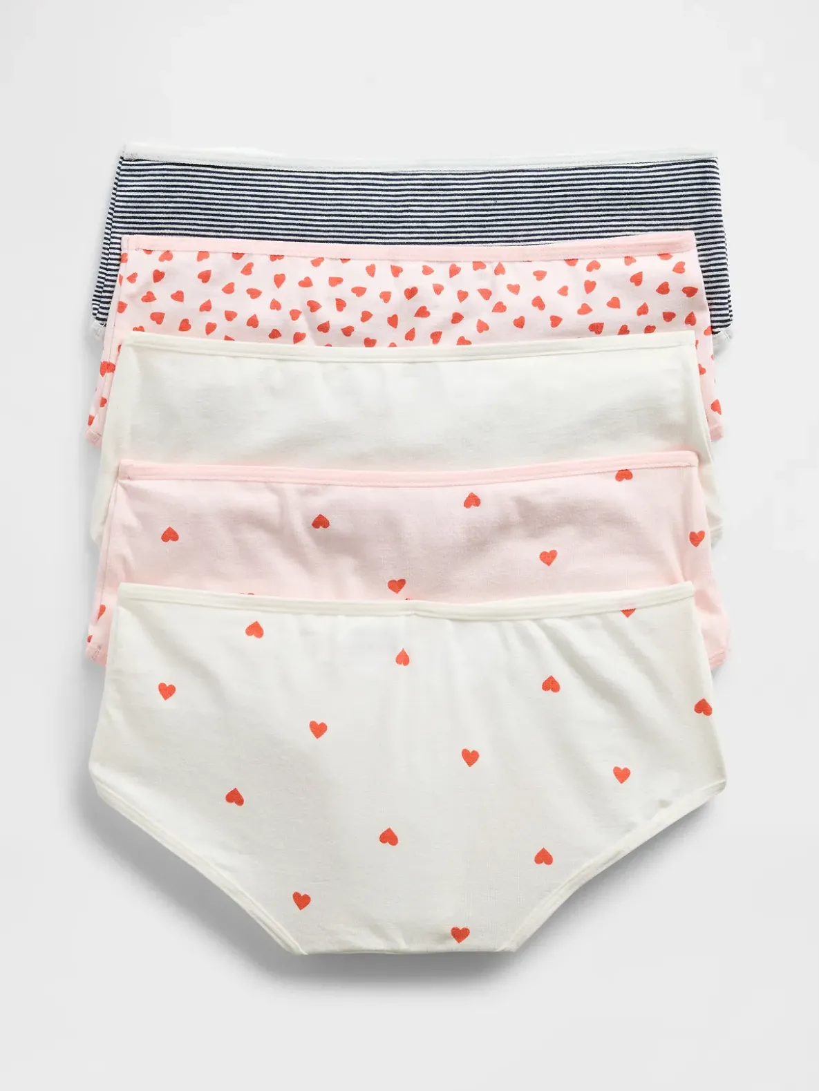 Kids Organic Stretch Cotton Hipster Briefs (5-Pack)