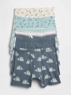 Kids Organic Stretch Cotton Boxer Briefs (5-Pack)