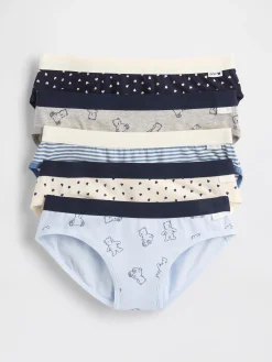 Kids Organic Stretch Cotton Bikini Briefs (5-Pack)