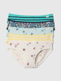 Kids Organic Stretch Cotton Bikini Briefs (5-Pack)