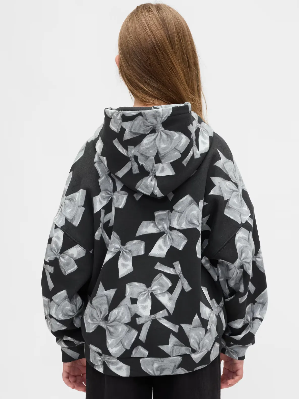 Kids Oversized Bow Hoodie