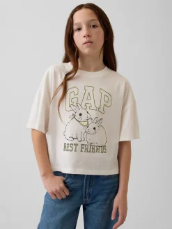 Kids Oversized Graphic Logo T-Shirt