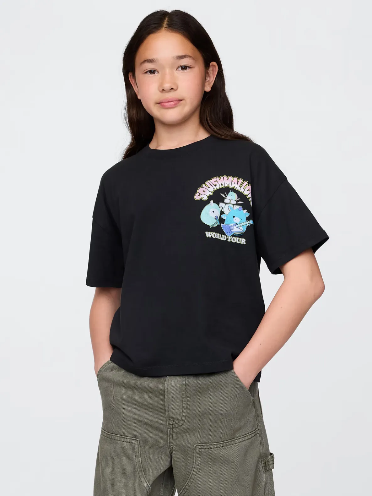 Kids Oversized Graphic T-Shirt