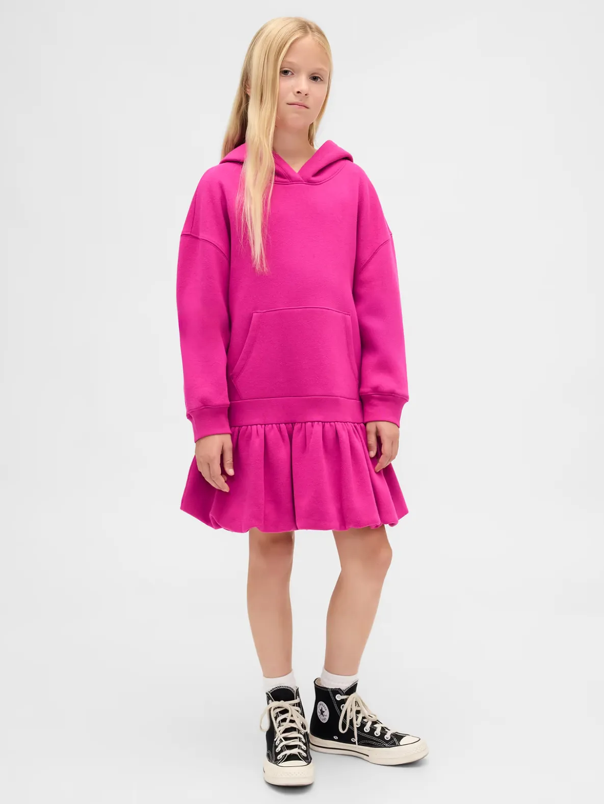 Kids Oversized Hoodie Sweatshirt Dress