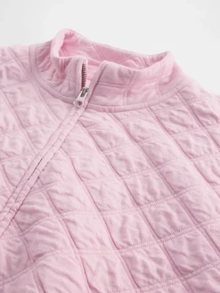 Kids Oversized Quilted Zip Jacket
