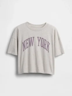 Kids Oversized State Graphic T-Shirt