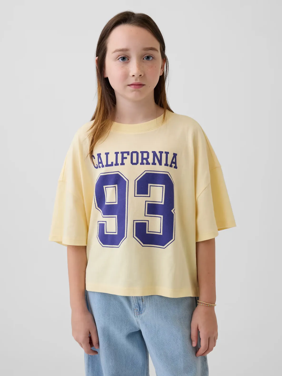 Kids Oversized State Graphic T-Shirt