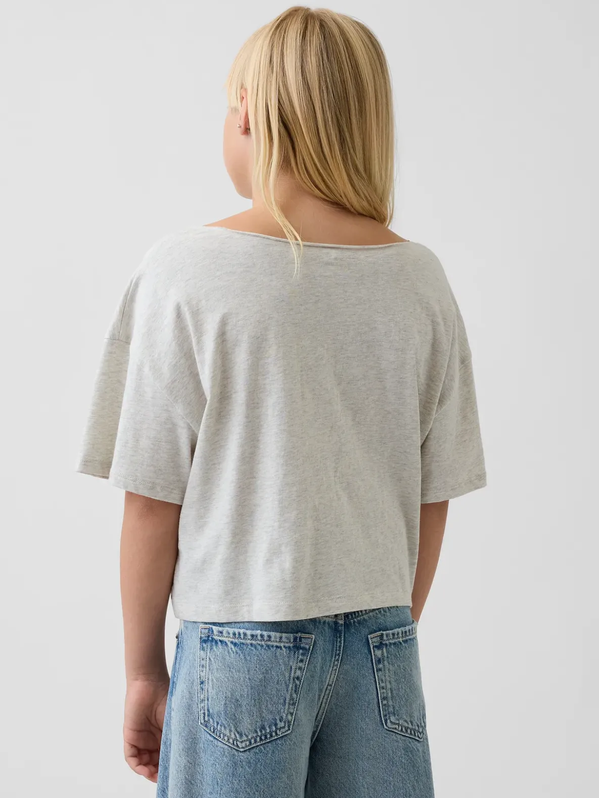 Kids Oversized Wide-Neck T-Shirt
