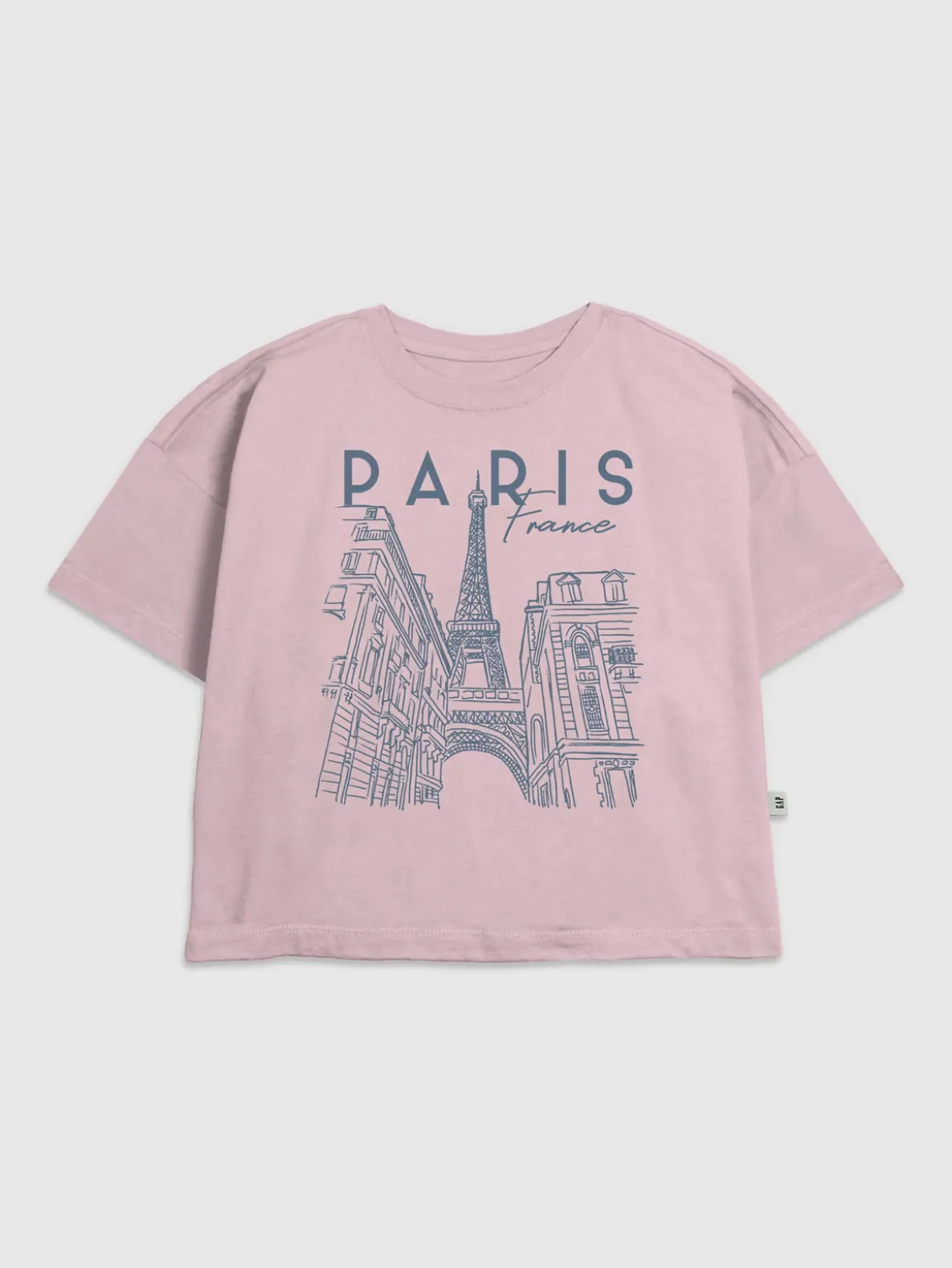 Kids Paris Line Art Graphic T-Shirt
