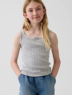 Kids Pointelle Tank Top