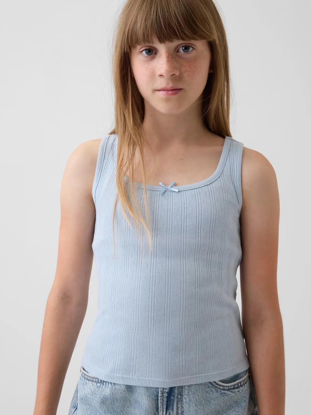 Kids Pointelle Tank Top