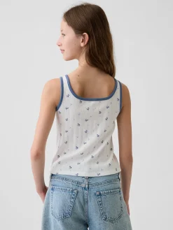 Kids Pointelle Tank Top