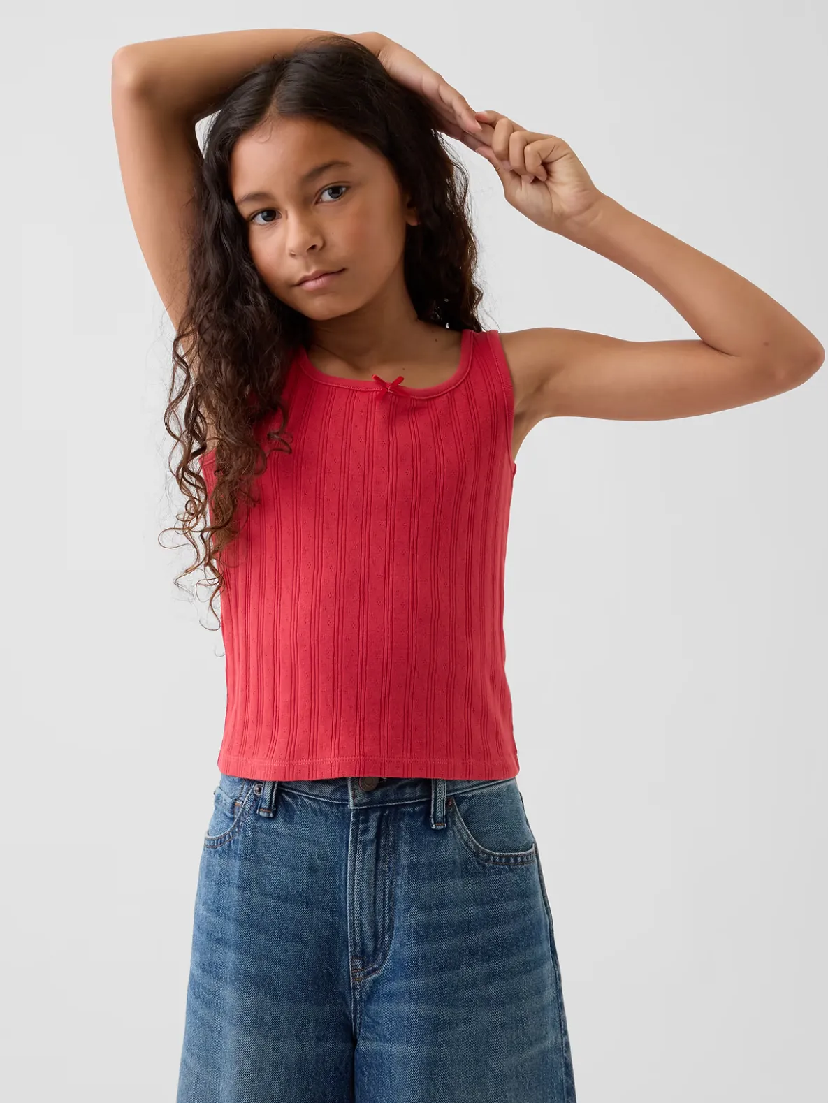 Kids Pointelle Tank Top