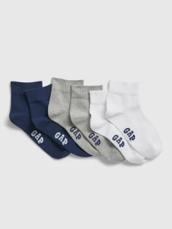 Kids Quarter Crew Socks (3-Pack)