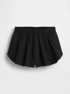 Kids Quick-Dry Butterfly-Hem Run Shorts