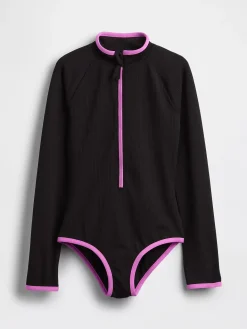 Kids Rash Guard One-Piece Swimsuit