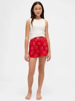 Kids Recycled Flannel PJ Boxer Shorts
