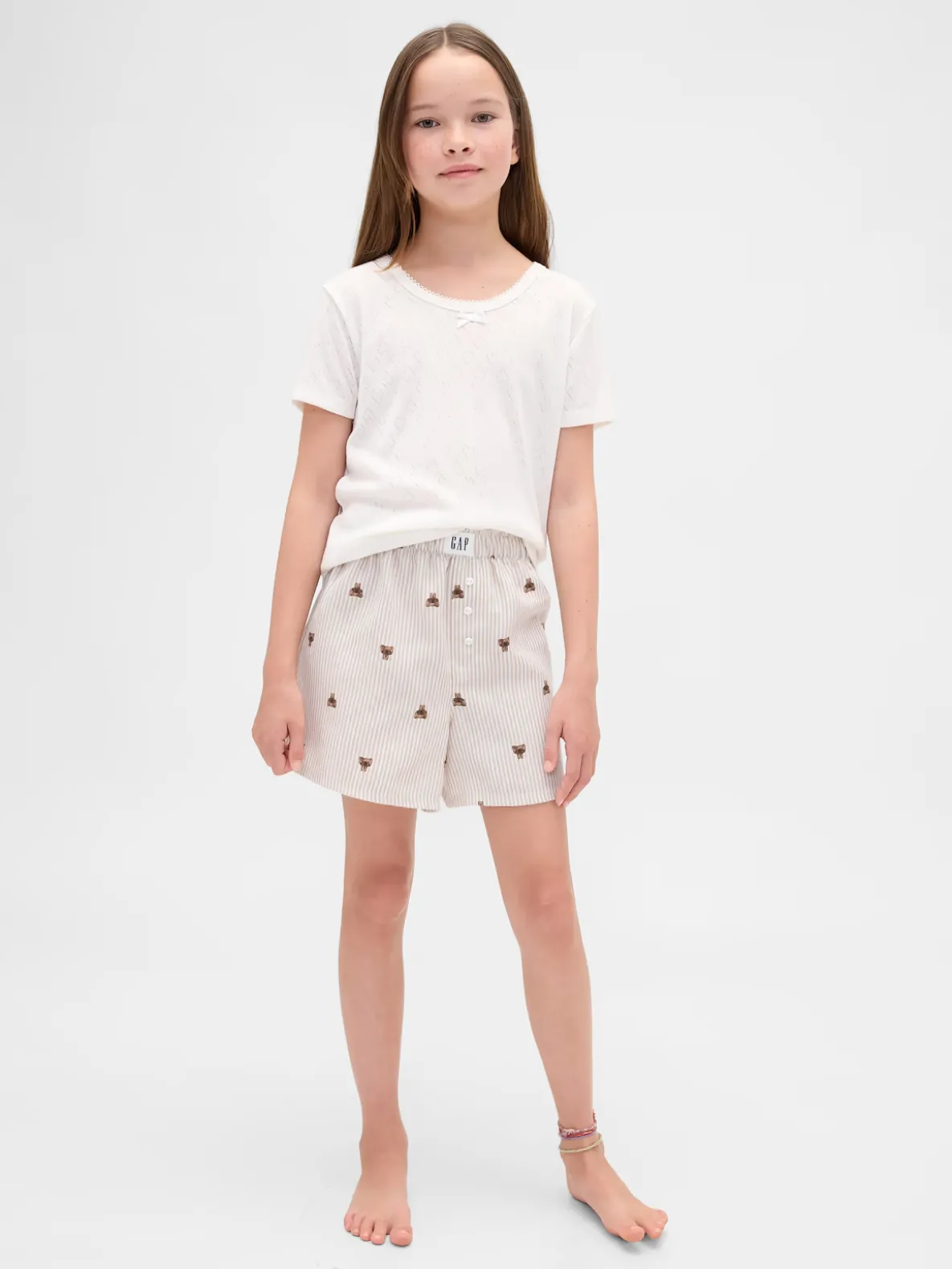 Kids Recycled Flannel PJ Boxer Shorts