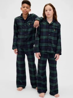 Kids Recycled Flannel PJ Set
