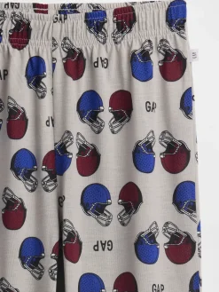 Kids Recycled Football Logo PJ Joggers
