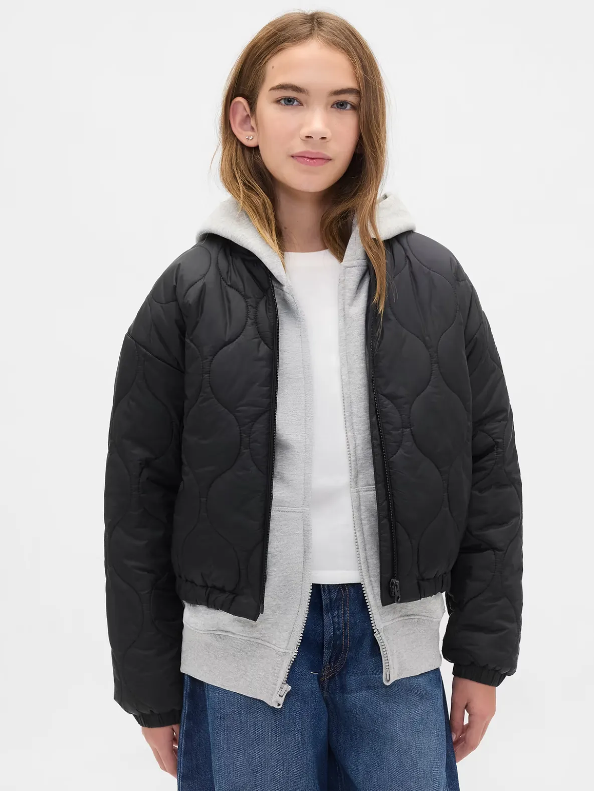Kids Recycled Lightweight Quilted Puffer Jacket