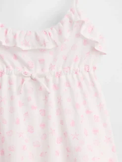 Kids Recycled PJ Ruffle Cami Short Set
