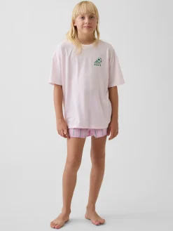 Kids Recycled PJ Short Set