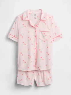 Kids Recycled PJ Short Set