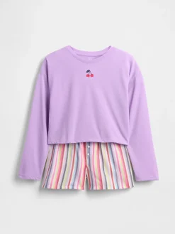Kids Recycled PJ Short Set