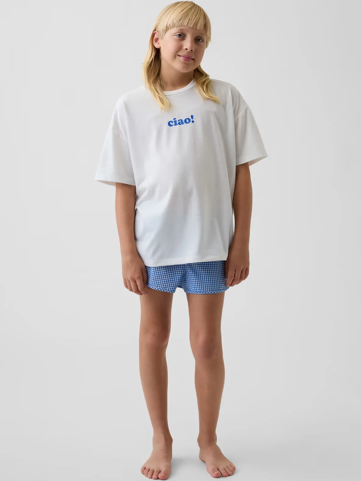 Kids Recycled PJ Short Set