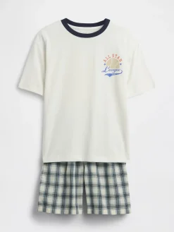 Kids Recycled PJ Short Set