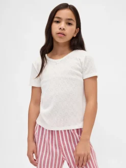 Kids Recycled Pointelle PJ T-Shirt