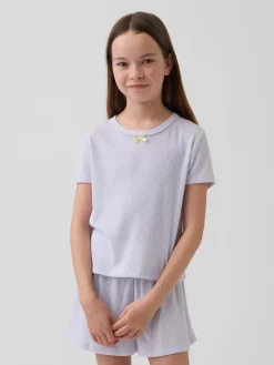 Kids Recycled Pointelle PJ T-Shirt