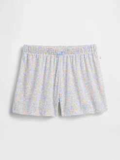 Kids Recycled Pointelle PJ Shorts