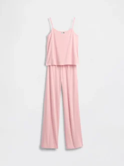Kids Recycled Pointelle Tank PJ Set