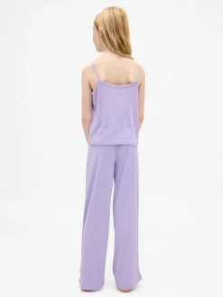 Kids Recycled Pointelle Tank PJ Set
