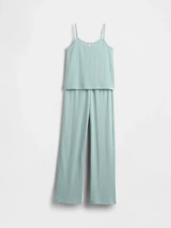 Kids Recycled Pointelle Tank PJ Set