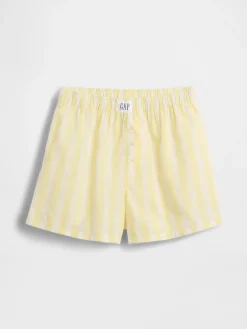 Kids Recycled Poplin PJ Boxer Shorts
