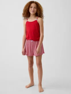 Kids Recycled Rib PJ Shorts