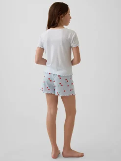 Kids Recycled Rib PJ Short Set